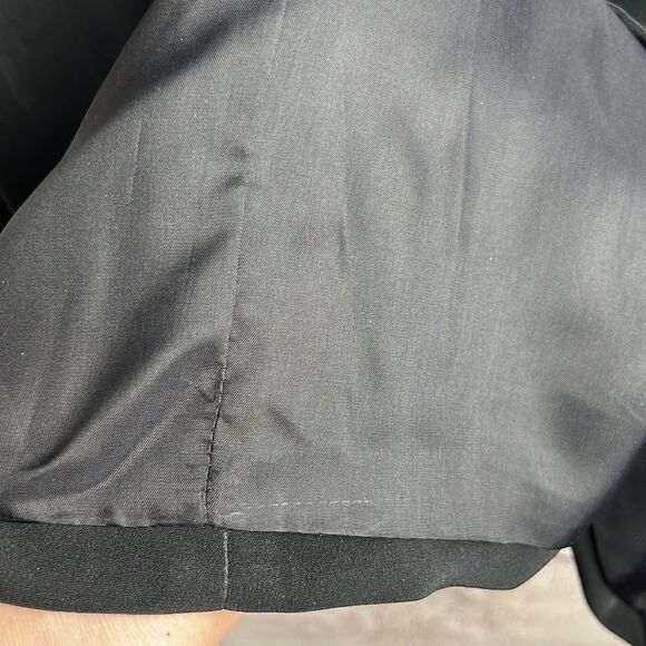 Oleg Cassini Black Tie Formal Shift Black 
Dress Beaded Neckline and Cuffs - Picture 12 of 15